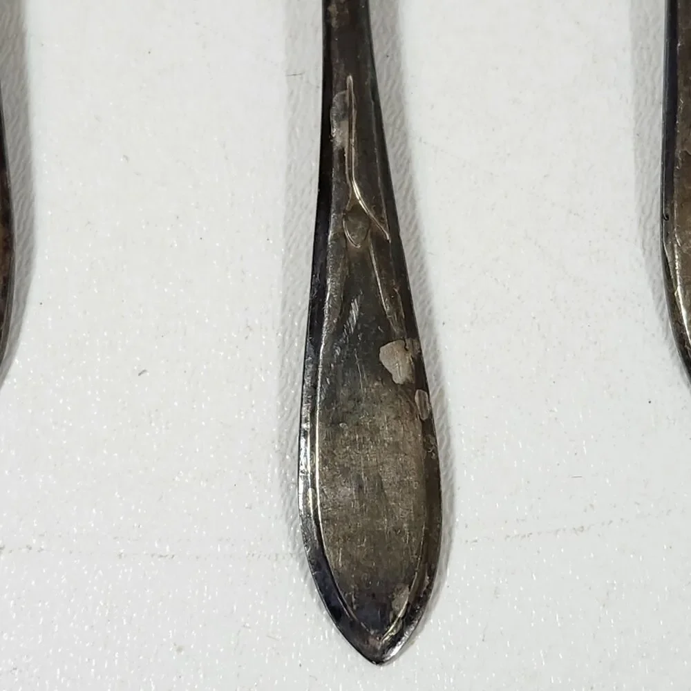 Rogers International Silver Cocktail Seafood Forks Set of 3 Vintage 1930s Plate